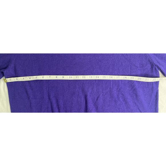 3-46 AMICALE NWT Men's Sweater 100% Cashmere Purple Size XL - Picture 9 of 10